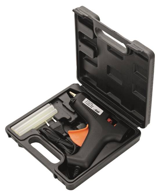 Cimco Heißklebepistolen-Set 181400 Heißklebepistole inklusive Sticks Install.Baumaterial Werkzeug