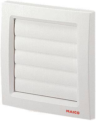 MAICO Verschlussklappe AP120 a selbsttÃ¤tig weiss Install.Baumaterial Ventil.Jalou.Mot.Ex-