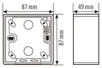 ESYLUX AP Dose für Bewegungs- und Präsenzmelder MD180i/PD180i weiß IP20/44 Install.Baumaterial