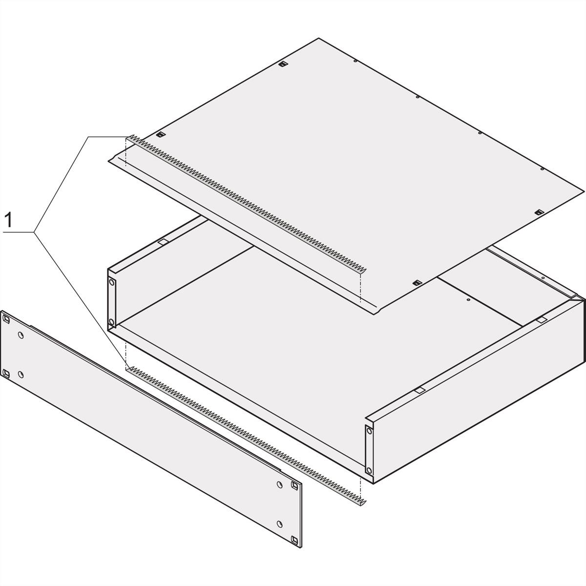 SCHROFF EMV-Dichtsatz - HF-DICHTUNGSSET MULTIPAC/PRO 19 Schränke &amp, Ausbauteile Multipac