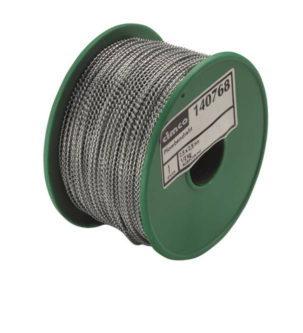 Cimco Plombendraht 1/2kg 115m auf Spule 0,5x0,5Ã˜mm 140768 Install.Baumaterial Werkzeug Messgeräte