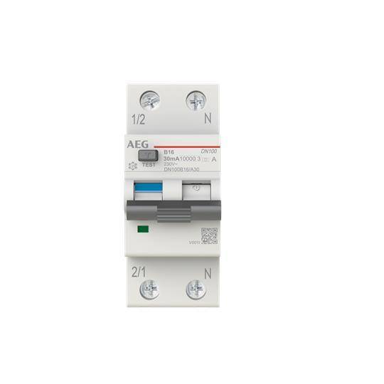 AEG Fi-Ls Schalter DN100B16/A30 B16A/0,03A 2-polig 10kA 2CSR975131R1165 Install.Baumaterial