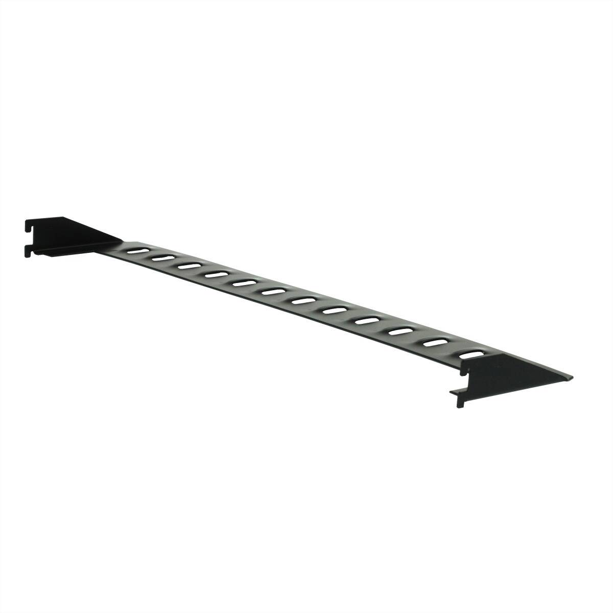 GUDE 0872 Kabelhalterung für 19-Zoll-Geräte, schwarz Steckdosenleisten Kabelschiene