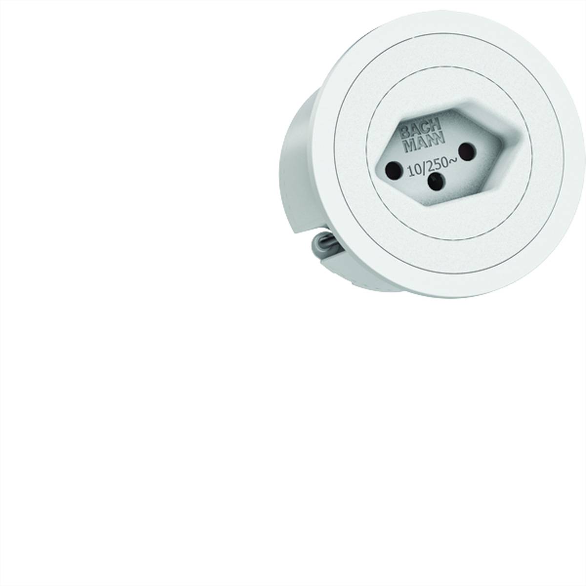 BACHMANN PIX 1xCH T13 0,2m GST18 RAL9010 Steckdosenleisten Einbau-Anschlussfelder PIX