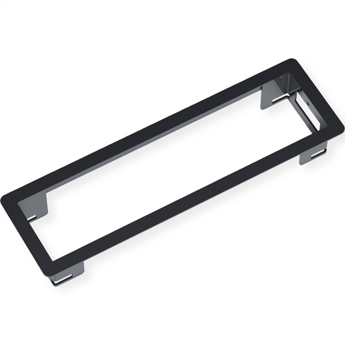 BACHMANN POWER FRAME Einbaurahmen Small 3-fach, schwarz Steckdosenleisten Einbau-Anschlussfelder