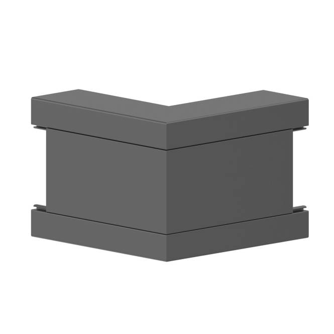 GGK BR 60x130/80-AEGGK BR 60x130/80-AE Außeneck BR 60x130/80-9005 PVC 12793 Install.Baumaterial