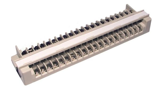 CobiNet 102050 DIN-Anschlussleiste 20DA Schraub-/ Schraubanschluss Bef.maß:170mm Netzw.Telekomm