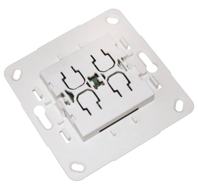 ELDAT Wandtaster Easy- RTS32E5002A11-02K wave 868MHz f.Format B5 f.Einzelwippe Install.Baumaterial