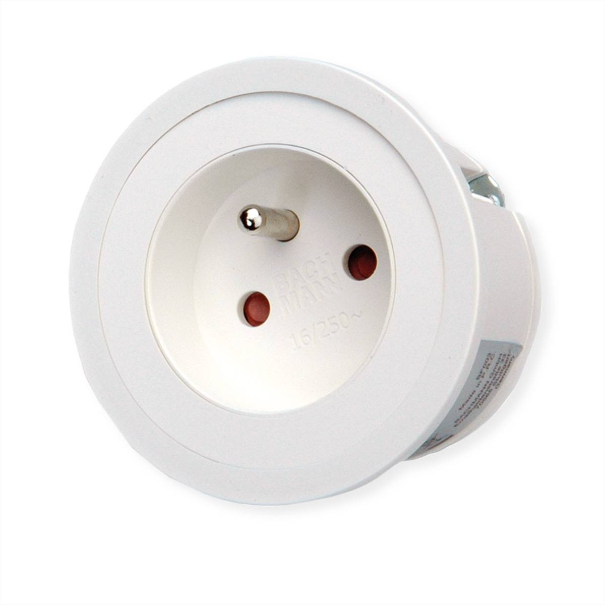 BACHMANN PIX 1xUTE 2,0m AEH RAL9010 Steckdosenleisten Einbau-Anschlussfelder PIX