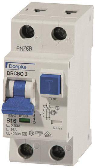 DOEP FI/LS-Schalter 09932104 DRCBO 3 B16/0,03/1N-A Install.Baumaterial Zählerschr./Verteilg