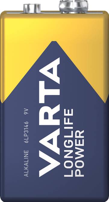 VARTA LONGLIFE Power E-Block 9,0V 4922 Kartonware / Tray 04922121111 (Inhalt 20 Stück) Batt.Akkus