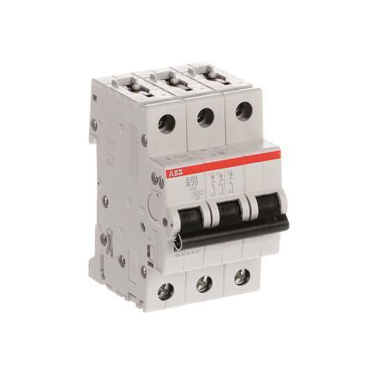 ABB Compact Automat S203-B20 62 3-polig GH S203 0001 R0205 Install.Baumaterial Zählerschr./Verteilg