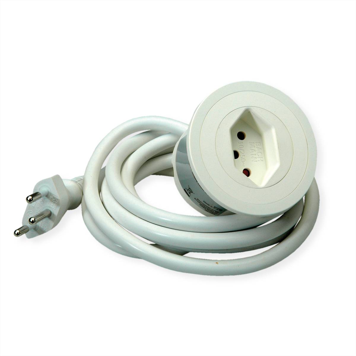 BACHMANN PIX 1xCH T13 2,0m T13 RAL9010 Steckdosenleisten Einbau-Anschlussfelder PIX