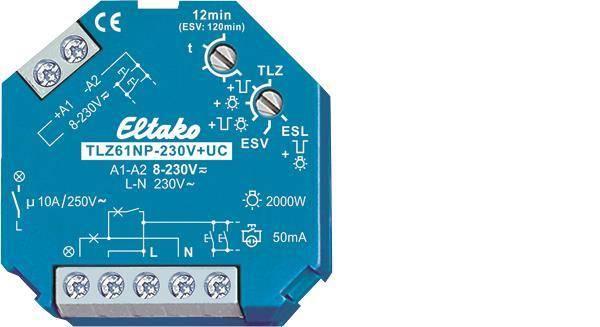 Eltako TLZ61NP-230V+UC Treppenlicht- 1S (V) Zeitschalter n.potenzialf. 61100301 Install.Baumaterial