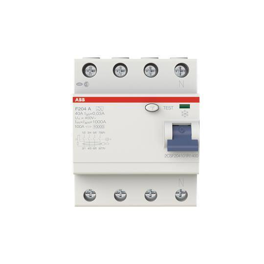 ABB Compact-Fi 4X40A/0,03A ** F204A-40/0,03 Install.Baumaterial Zählerschr./Verteilg