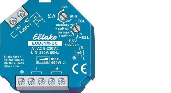 Eltako EUD61M-UC Multifunktions 400W (V) Dimmschalter Power MOSFET 61100903 Install.Baumaterial