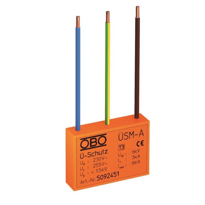 OBO ÜSM-A Überspannungsschutzmodul f.alle Installationssysteme 255V 5092451 Install.Baumaterial