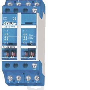 Ein blaues elektrisches Gerät mit der Bezeichnung „Eltako XS12-400