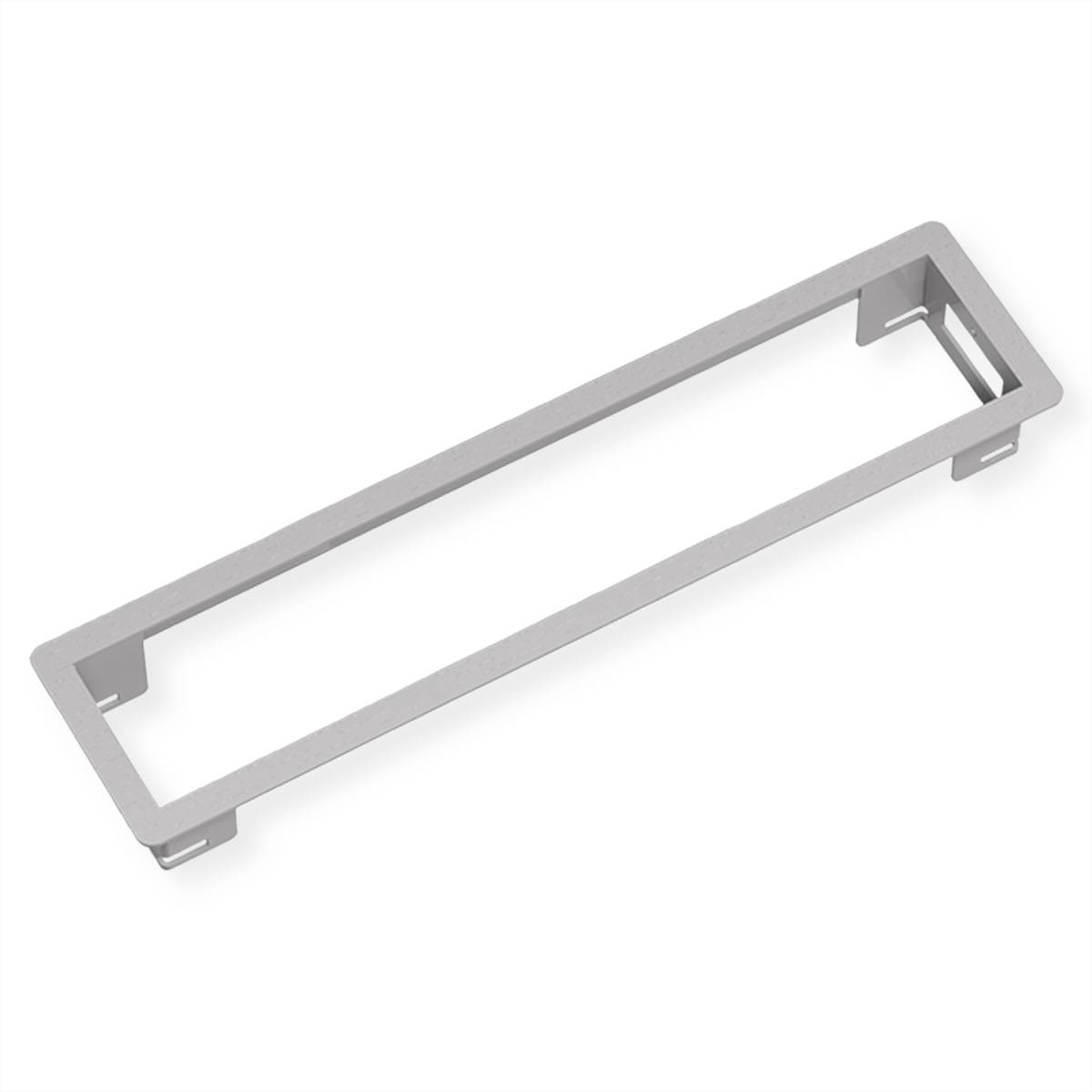 BACHMANN POWER FRAME Einbaurahmen Medium 4-fach, silberfarben Steckdosenleisten