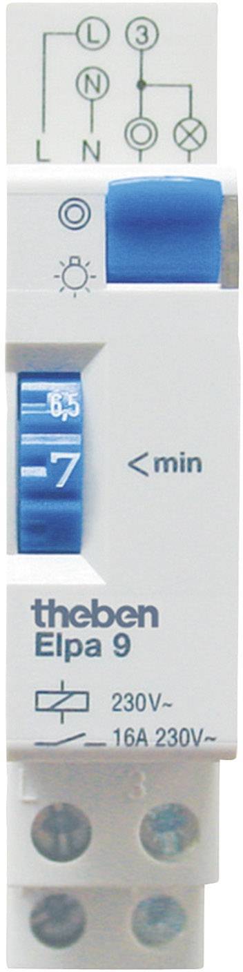 THEB TLZ 1-7 min ELPA9 bis 2300W 3-Leiter Install.Baumaterial Zählerschr./Verteilg