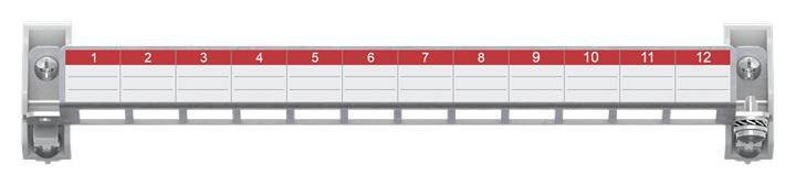 Striebel Patchpanel 12 Module ZEP12 E-Dat o.Keystone 2CPX054072R9999 Install.Baumaterial