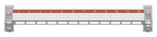 Striebel Patchpanel 12 Module ZEP12 E-Dat o.Keystone 2CPX054072R9999 Install.Baumaterial