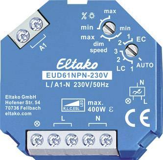 Eltako EUD61NPN-230V Univ.Dimmschalter (V) 230V Power MOSFET 400W 61100802 Install.Baumaterial