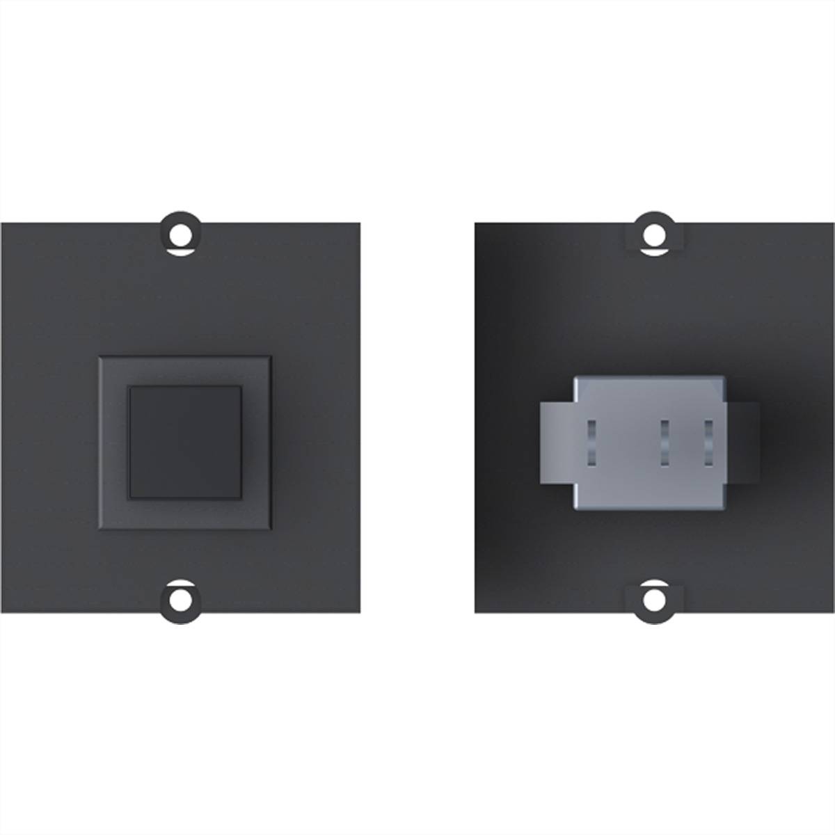 BACHMANN Rahmen 1xTaster schwarz 1,0m, GST15i2 Abschaltautomatik Stromversorgung