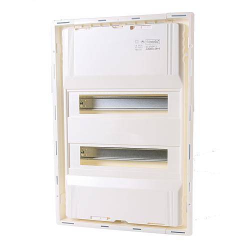 f-tronic HW/UP Kleinverteiler JUMBO24+4 2r Steckklemme 7250017 ohne Befestg.set Install.Baumaterial