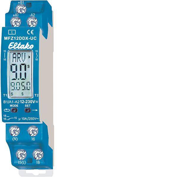 Eltako MFZ12DDX-UC Multifunktions (V) Zeitrelais 18Fkt 1We 23001004 Install.Baumaterial