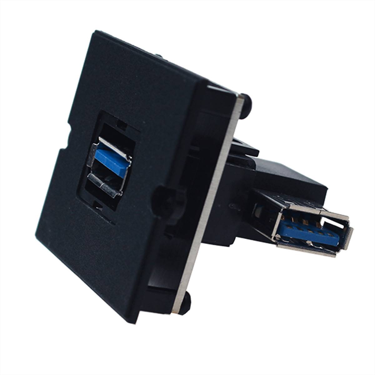 BACHMANN Rahmen 1xUSB 3.0, 90° Abgang seitlich Stromversorgung