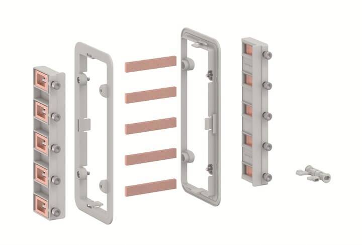 Striebel Sammelschienenverbinder CZC4 5-polig 12x5 2CPX052466R9999 Install.Baumaterial