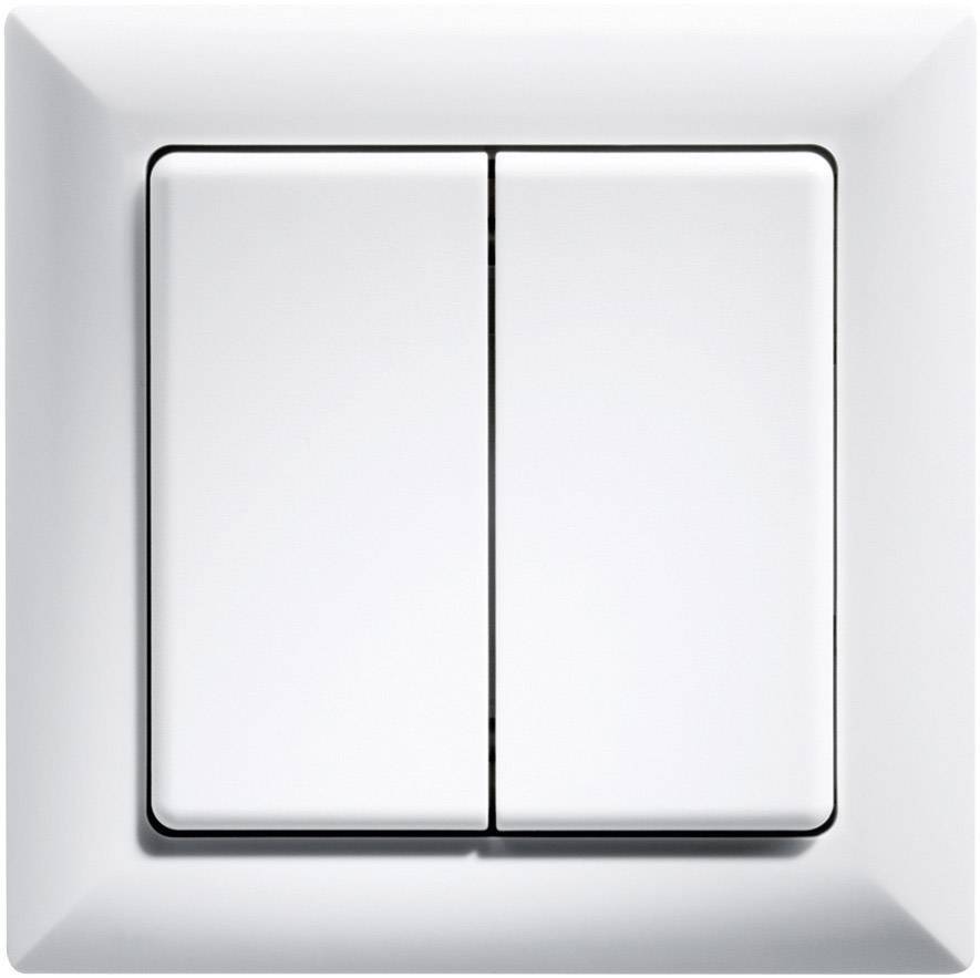Eltako FT55-rw Funktaster reinweiÃŸ (V) mit Wippe und Doppelwippe 30000592 Install.Baumaterial KNX