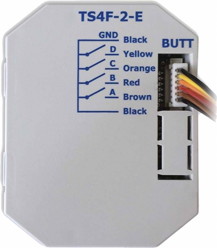 LINGG Taster Schnittstelle 79880 fÃ¼r 4 Einzeltasten Einzeladern TS4F-2-E Install.Baumaterial KNX