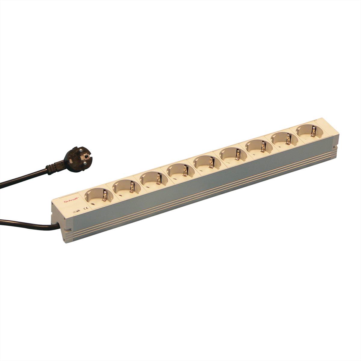 SCHROFF Schutzkontakt-Steckdosenleiste - STECKDL.Schutzkontakt 9DO. 438,5LG 19 SchrÃ¤nke &amp,