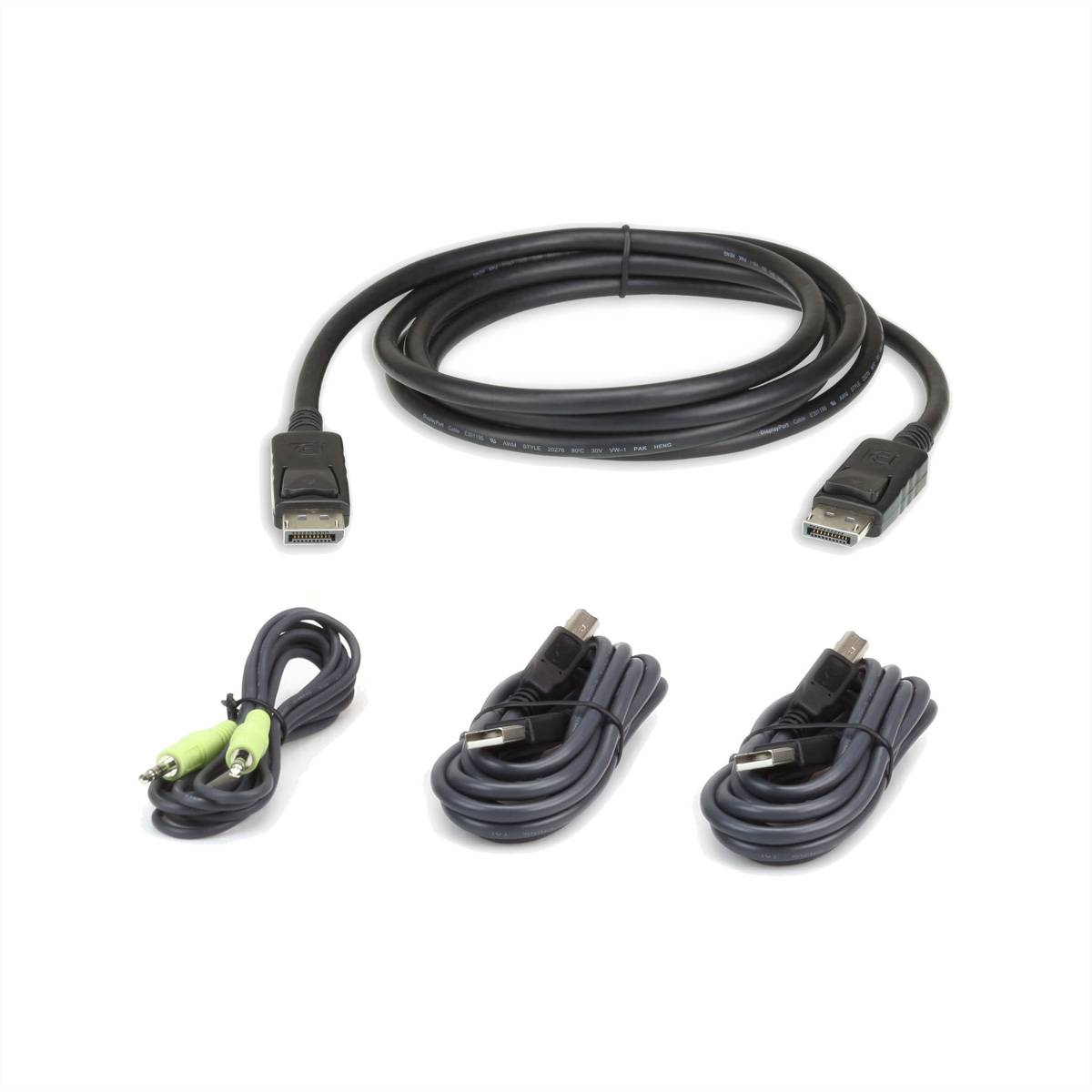 ATEN 2L-7D03UDPX4 USB DisplayPort Secure KVM Kabel Set 3M Adapter- / Konverterkabel