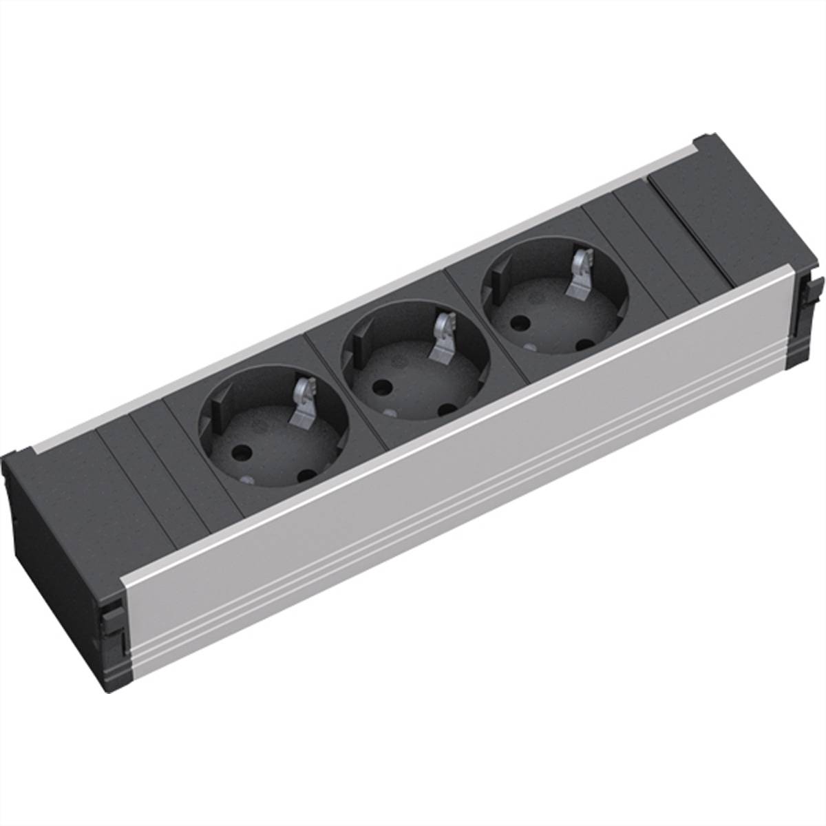 BACHMANN CONI 3x Schutzkontakt GST18 Steckdosenleisten Einbau-Anschlussfelder