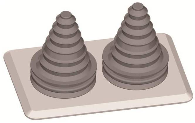 STRIE TZ104 Flansch 2 Kabeltüllen 2CPX010456R9999 Install.Baumaterial Zählerschr./Verteilg