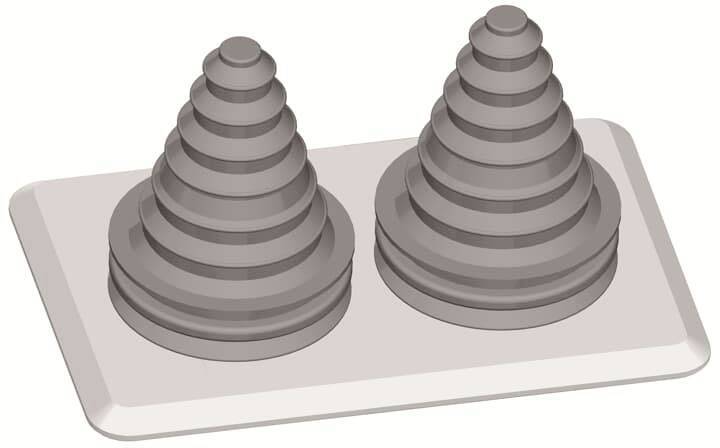 STRIE TZ104 Flansch 2 KabeltÃ¼llen 2CPX010456R9999 Install.Baumaterial ZÃ¤hlerschr./Verteilg