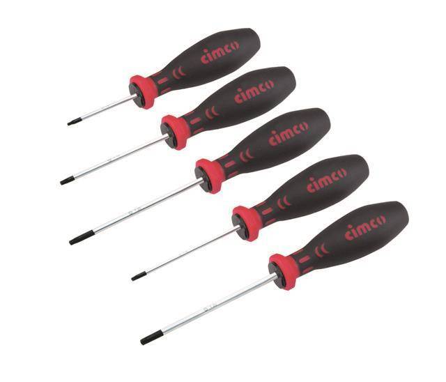 Cimco Schraubendreher-Satz 117300 5-tlg. Torx Install.Baumaterial Werkzeug Messgeräte