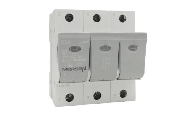 Mersen 05863.063000 63A 400VAC B1012622A 3p LINOCUR D0 Lasttrennschalter Install.Baumaterial