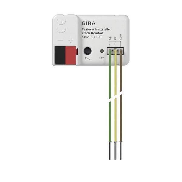 GIRA 519200 Tasterschnittst.2f Komfort KNX Secure Install.Baumaterial Schaltermat/Geb.Steu KNX