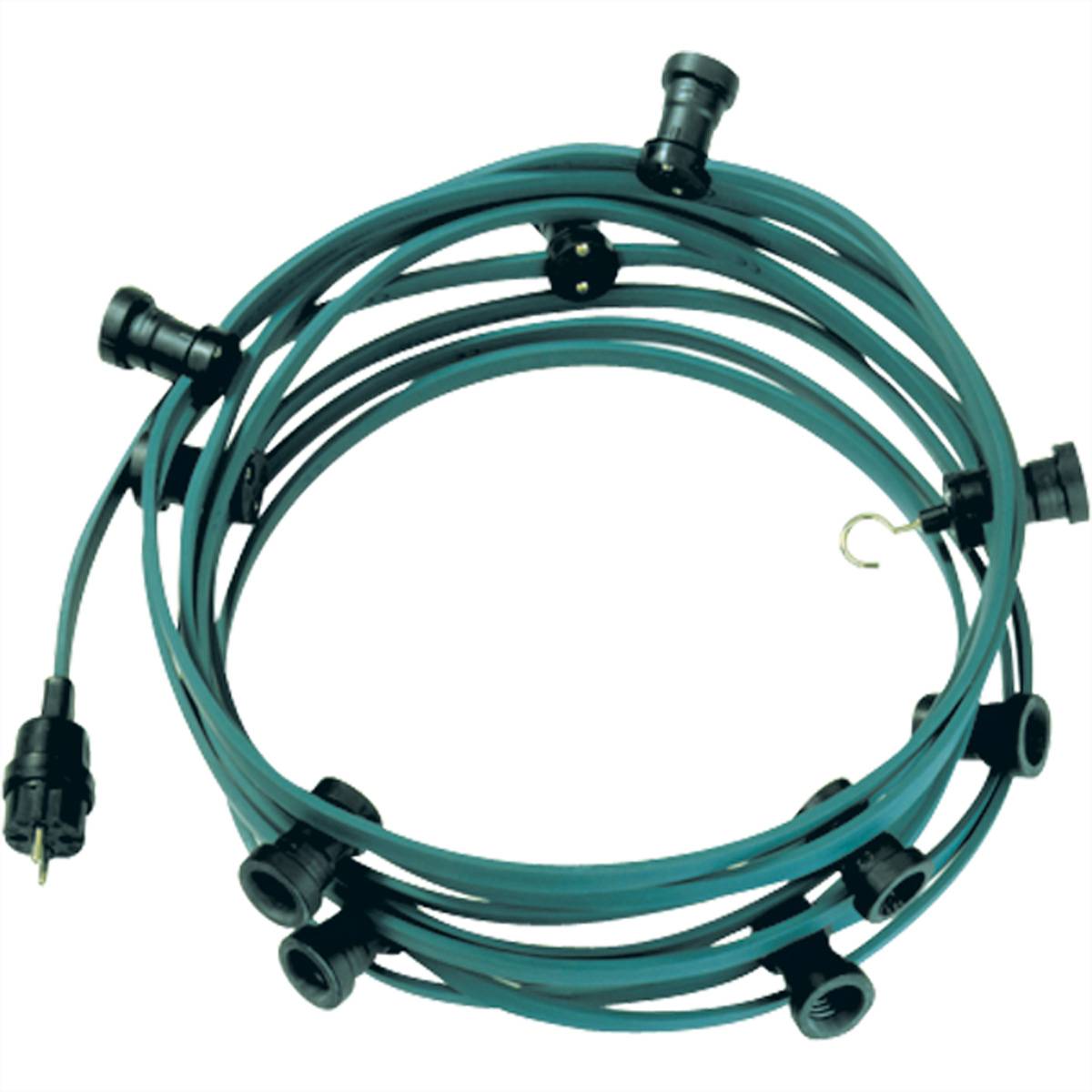 BACHMANN Lichterkette, 10 Fassungen, 10 m Beleuchtung Beleuchtungs-Zubehör