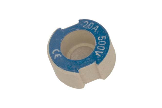 Mersen 01657.020000 DII 20A D201253M blau D-Schraub-Passeinsatz (Inhalt 1 Stück) Sicherungsmaterial