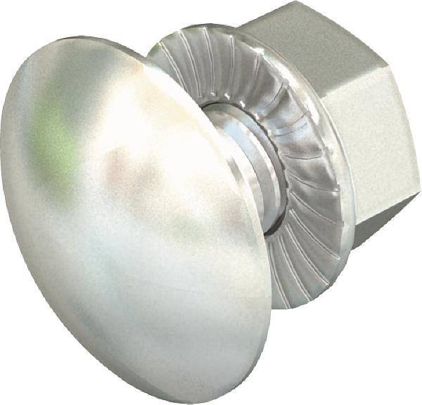 OBO FRSB 6x12 A2 Flachrundschraube m.Kombimutter M6x12 A2 1.4301 2B 6406138 (Inhalt 100 StÃ¼ck)