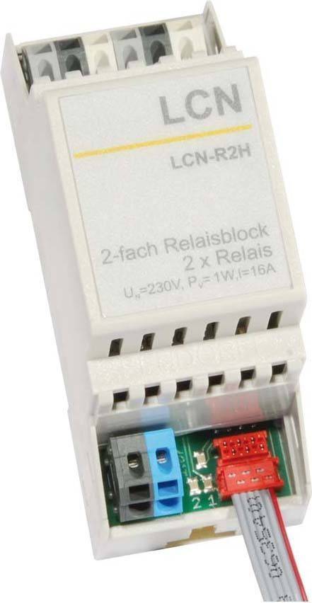 ISSE Relaismodul mit LCN-R2H 2 Umschaltern 16A incl. Versorgung Install.Baumaterial KNX