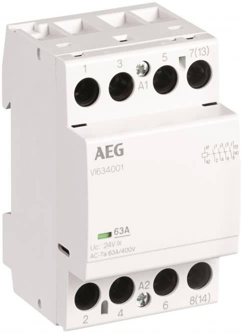 AEG Installationsschütz VI634006 230V 63A 4S/0Ö 115564 Install.Baumaterial Zählerschr./Verteilg