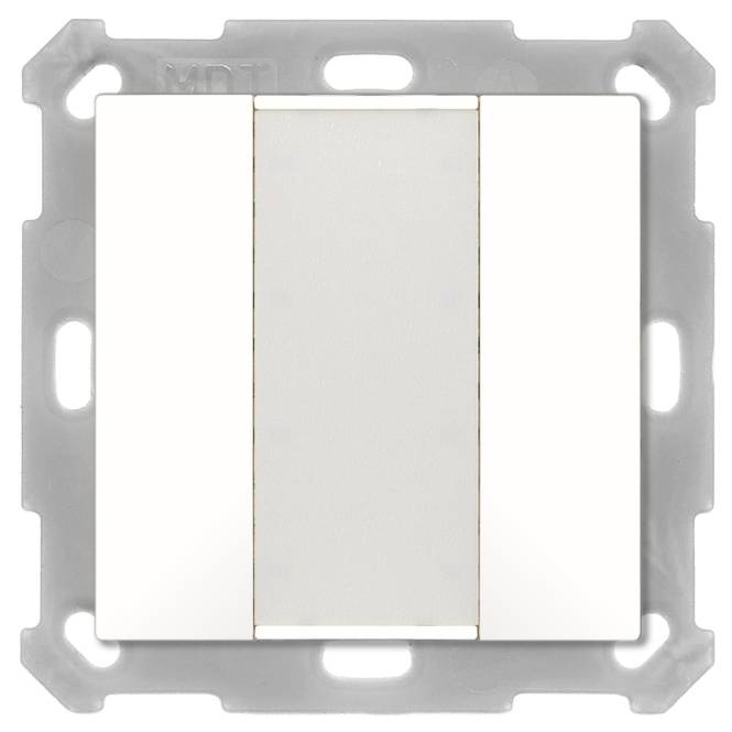 MDT BE-TA5502.G2 KNX Taster 55 2-fach Reinweiß glänzend Install.Baumaterial Schaltermat/Geb.Steu