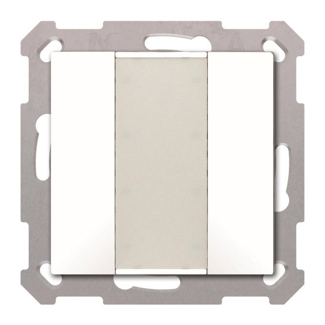 MDT BE-TA5502.G2 KNX Taster 55 2-fach Reinweiß glänzend Install.Baumaterial Schaltermat/Geb.Steu