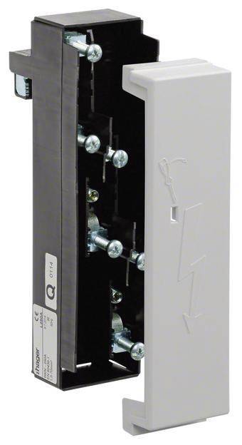 Hager Anschlussmodul+Anschlusskl. L250A f.Al/Cu 1,5-70qmm f.SaS 60mm Install.Baumaterial